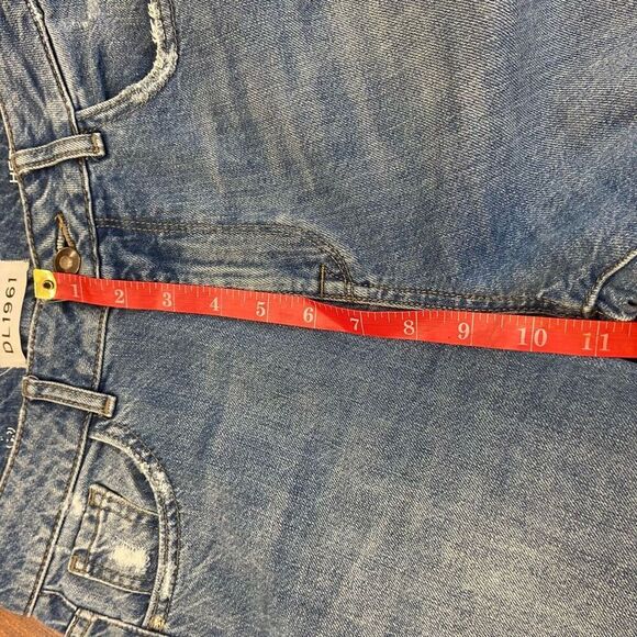 DL1961 Women's Blue Five Pocket Raw Hem High Rise Wide Leg Slate Jeans Size 25 - Picture 9 of 10